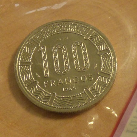 Guinée Equatoriale 100 francs 1985 Essai sous scellé originel