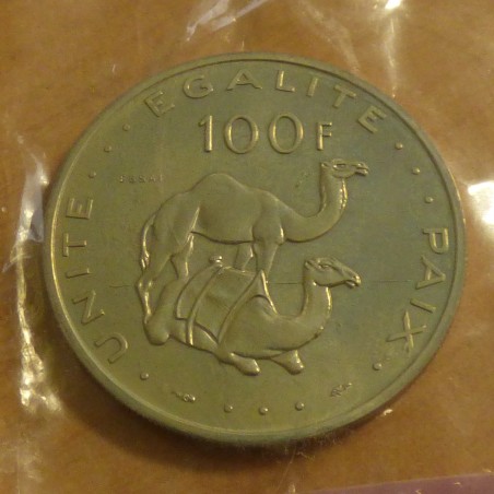 Djibouti 100 francs 1977 Essai sous scellé originel