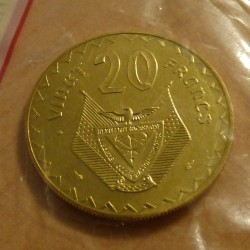 Rwanda 20 francs 1977 ESSAI...