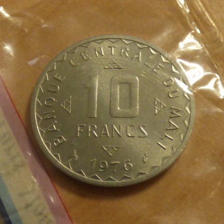 Mali 10 francs 1976 Essai sous scellé originel