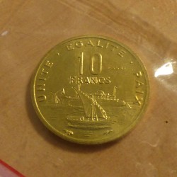Djibouti 10 francs 1977...