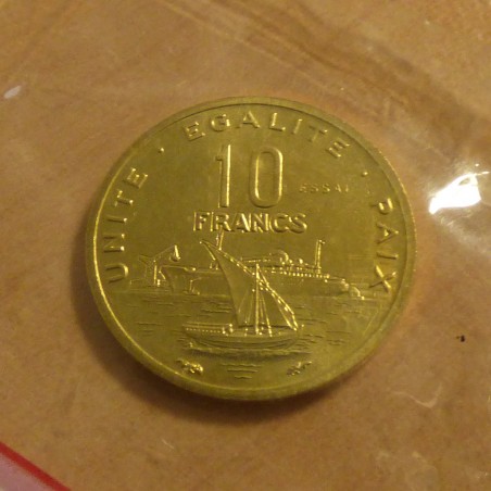 Djibouti 10 francs 1977 Essai sous scellé originel