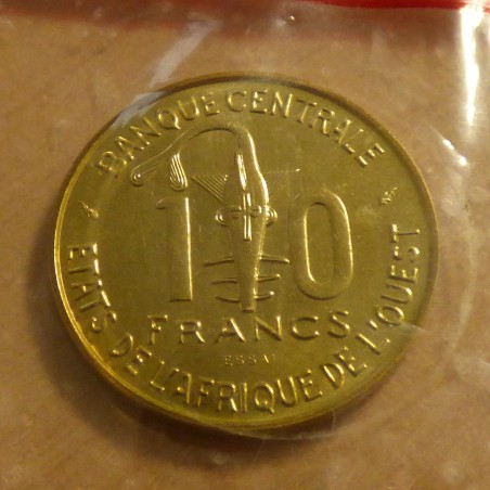 BCEAO 10 francs 1981 Essai in original seal