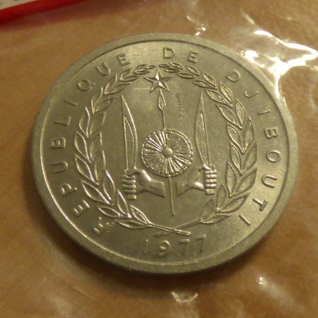 Djibouti 2 francs 1977 Essai sous scellé originel