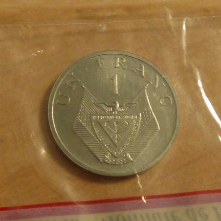 Rwanda 1 franc 1977 ESSAI in original seal