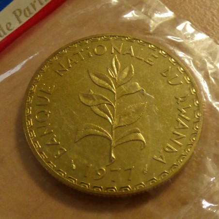 Rwanda 50 francs 1977 ESSAI sous scellé originel