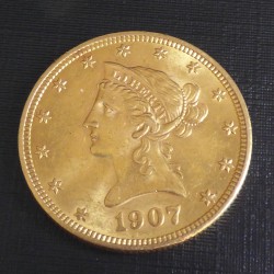 US 10$ 1907 Liberty Head...