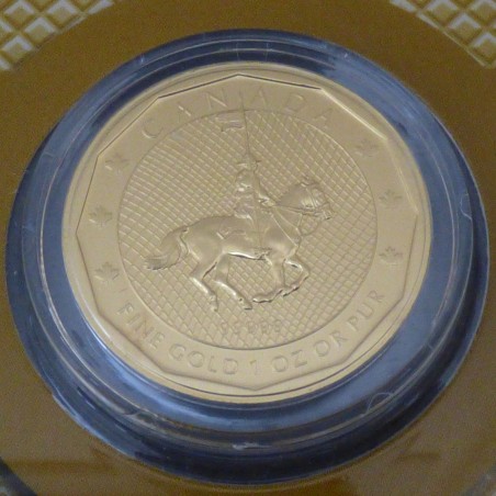 Canada 200$ 2011 Police Montée  en or 99.9% (31.1 g) dans sa carte d'origine