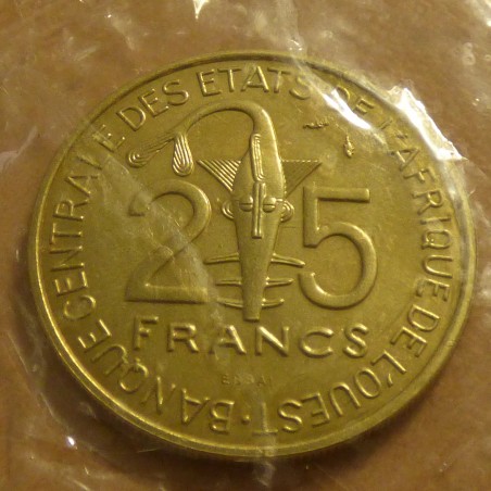 BCEAO 25 francs 1980 Essai sous scellé originel