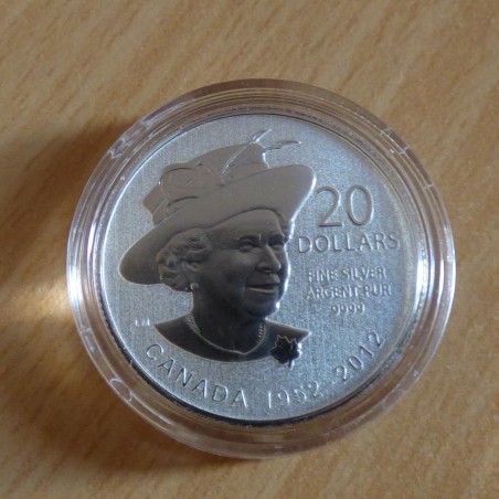 Canada 20$ 2012 Elizabeth en argent 99.99% (7.96 g)