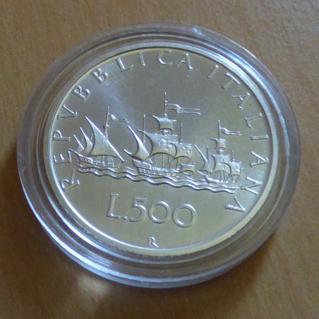 Italie 500 lires 1996 Caravelle Colomb en argent 83.5% (11 g)