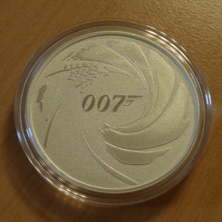 Tuvalu 1$ 2020 James Bond 007 argent 99.99% 1 oz