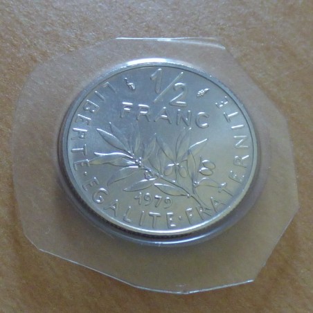 France 1/2 franc semeuse 1979 FDC en Nickel