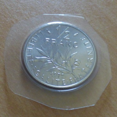 France 1/2 franc semeuse 1979 FDC Nickel
