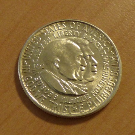 US 1/2 dollar 1952 Washington Carver argent 90% (12.5 g) SUP+