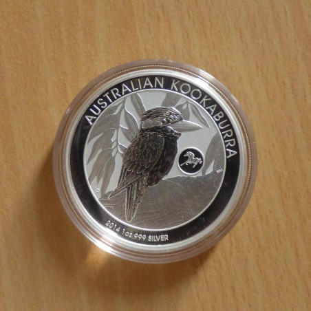 Australia 1$ Kookaburra 2014 privy Horse silver 99.9% 1 oz