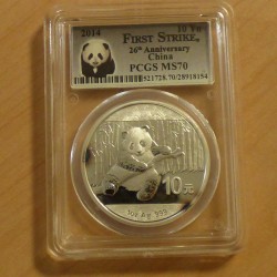 China 10 yuans Panda 2014...