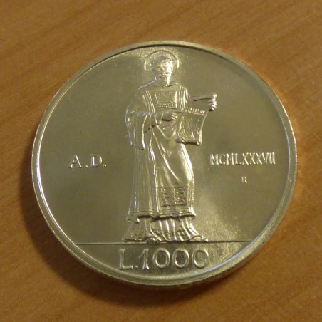 San Marino 10000 lira 1987 silver 83.5% (14.6 g) MS/STGL