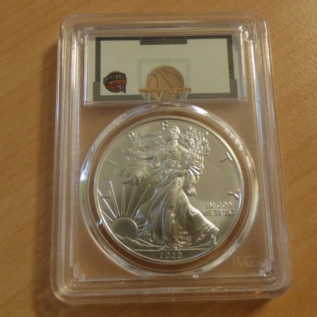 US 1$ Silver Eagle 2020 MS70 First Day of Issue Basketball Fame silver 99.9% 1 oz