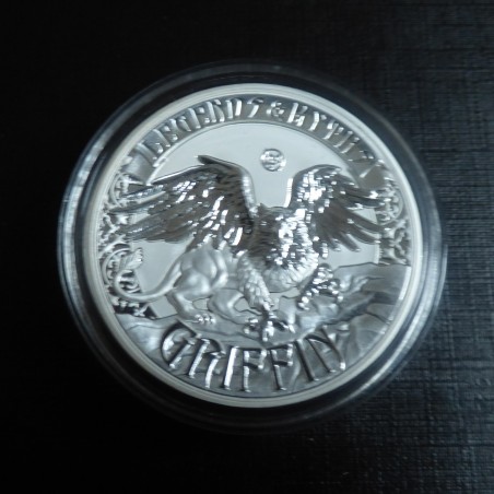 Solomon Islands 5$ 2016 Legends and Myths GRIFFIN reverse PROOF silver 99.9% (2 oz)