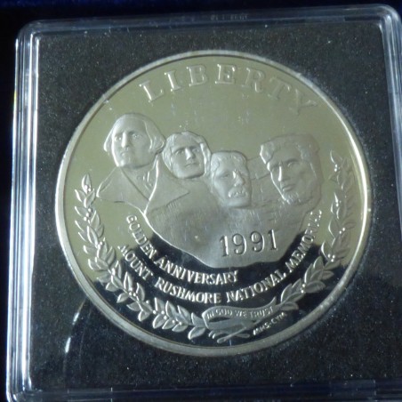 US 1$ 1991-S Mount Rushmore Commemorative PROOF silver 90% (26.73 g)