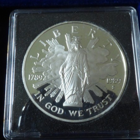 US 1$ 1989-S Congress 200 years Commemorative PROOF silver 90% (26.7 g)