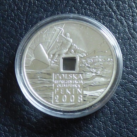 Poland 10 zloty 2008 Olympic Beijing PROOF silver 92.5% (14 g)