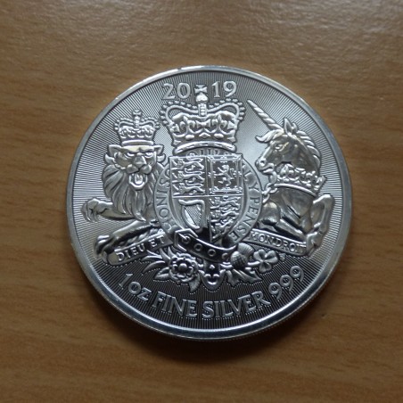UK 2£ Arms 2019 silver 99.9% 1 oz