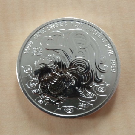 Canada 5$ Year of the Rooster 2017 silver 99.99% 1 oz