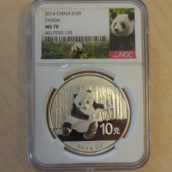 China 10 yuan Panda 2014...