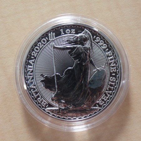 UK 2£ Britannia 2020 silver 99.9% 1 oz in capsule