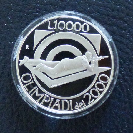 Saint Marin 10000 lires 1999 PROOF Olympiade 2000 argent 83.5% (22 g)