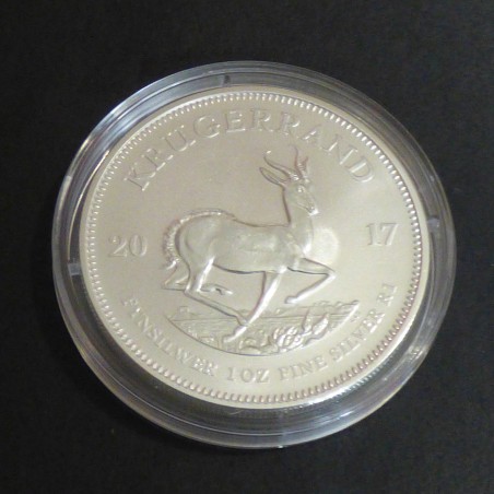 South Africa Krugerrand "50 years" 2017 silver 99.9% 1 oz + CoA