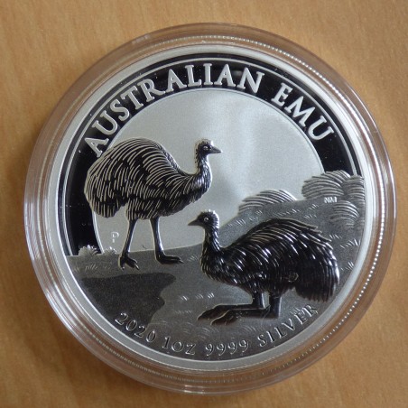 Australie 1$ Emeu 2020 argent 99.9% 1 oz