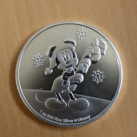 Niue 2$ Mickey Christmas 2020 silver 99.9% 1 oz
