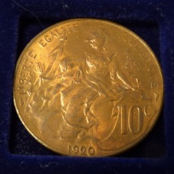 France 10 centimes 1920...