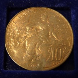France 10 centimes 1917...