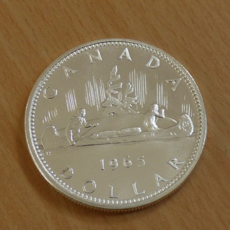 Canada Dollar 1965  en argent 80% (23.3 g) SUP+