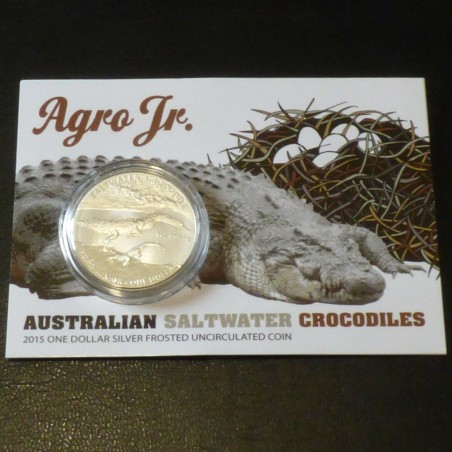 Australie 1$ Crocodile Agro JR RAM 2015 argent 99.9% 1 oz