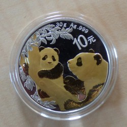 China 10 yuans Panda 2021...