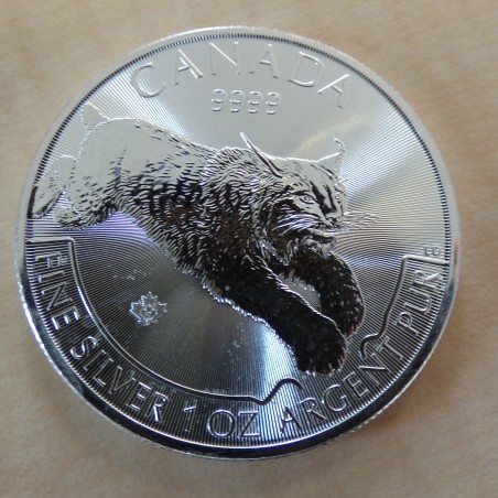 Canada 5$ Predator Lynx 2017 silver 99.99% 1 oz