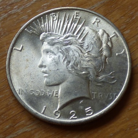 US 1$ Peace dollar 1925 silver 90% (26.7g) EF+/VZ+