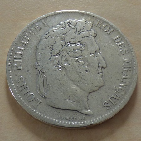 France 5 Francs 1841 W argent 90% (25 g) TB