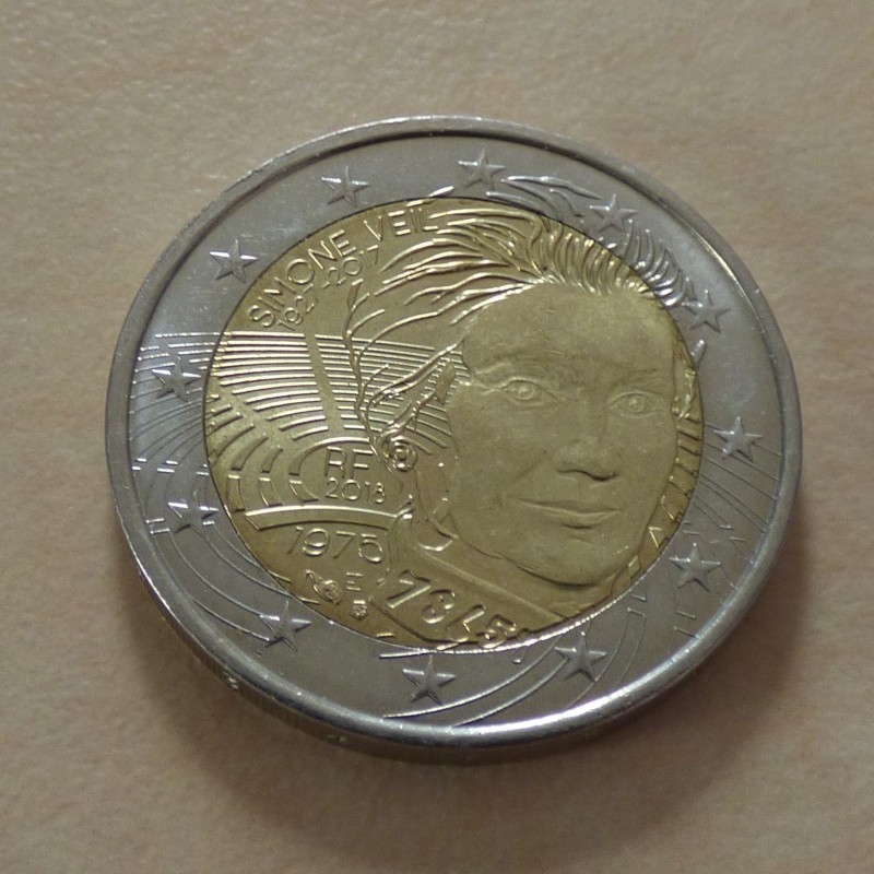 France 2 euros Simone Veil 2018 France 2 euros Simone Veil 2018