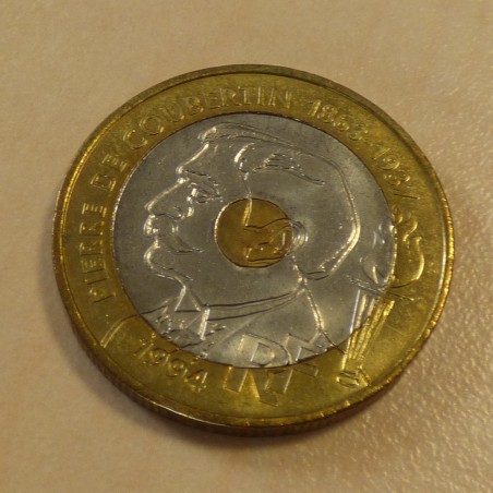 France 20 francs 1994 Pierre de Coubertin SPL