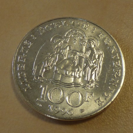 France 100 Francs 1996 Clovis argent 90% (15 g) SUP+