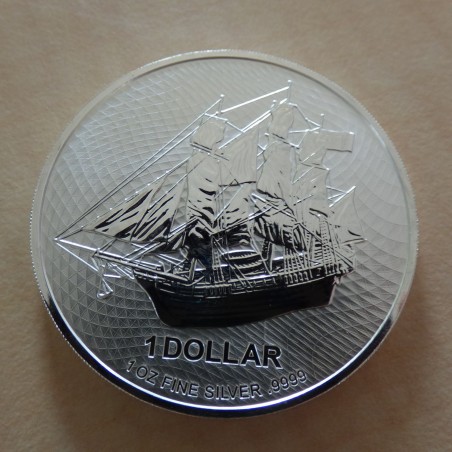 Cook Islands 1$ 2021 Bounty silver 99.9% 1 oz