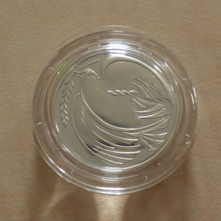 UK 2£ Peace Dove 1995 WWII 50 years silver 92.5% (15.98g)+Box
