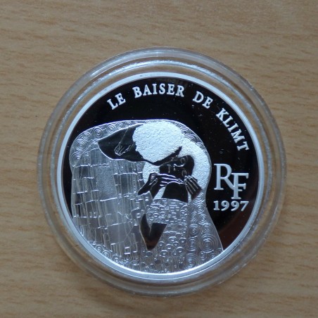 France 1.5 euros/10F 1997 Baiser de Klimt PROOF argent 90% (22.2 g)