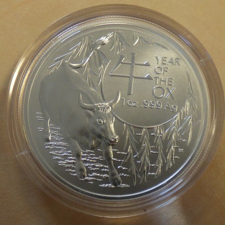 Australia 1$ Lunar Ox RAM 2021 silver 99.9% 1 oz